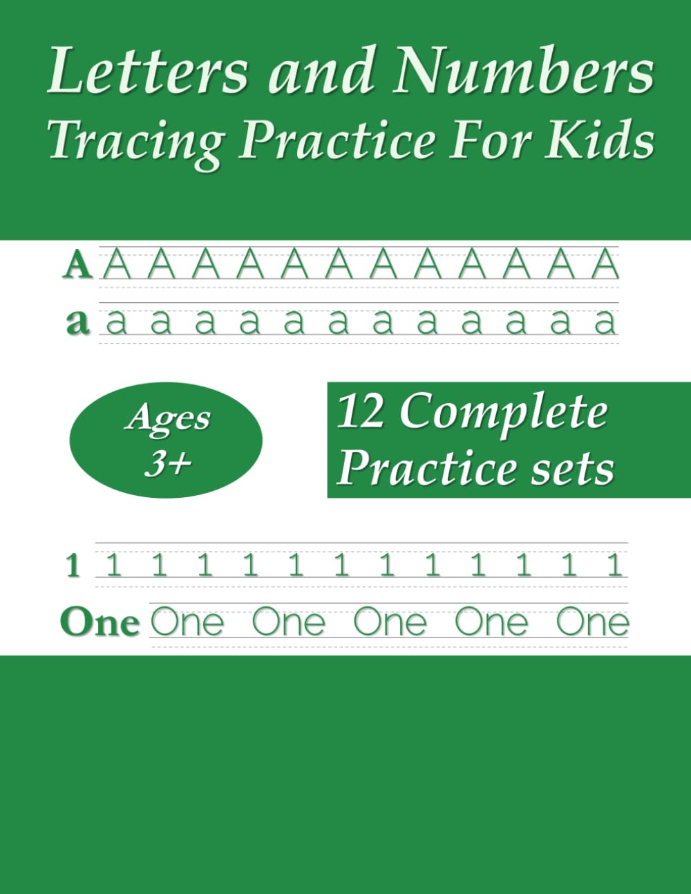 Letters And Numbers Tracing Practice For Kids: Handwriting Workbook For Preschoolers And Early Learners