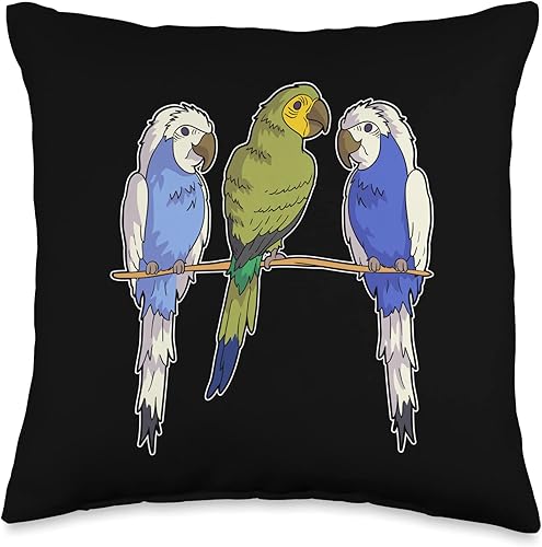 I have more than just a bird budgie parrot Throw Pillow
