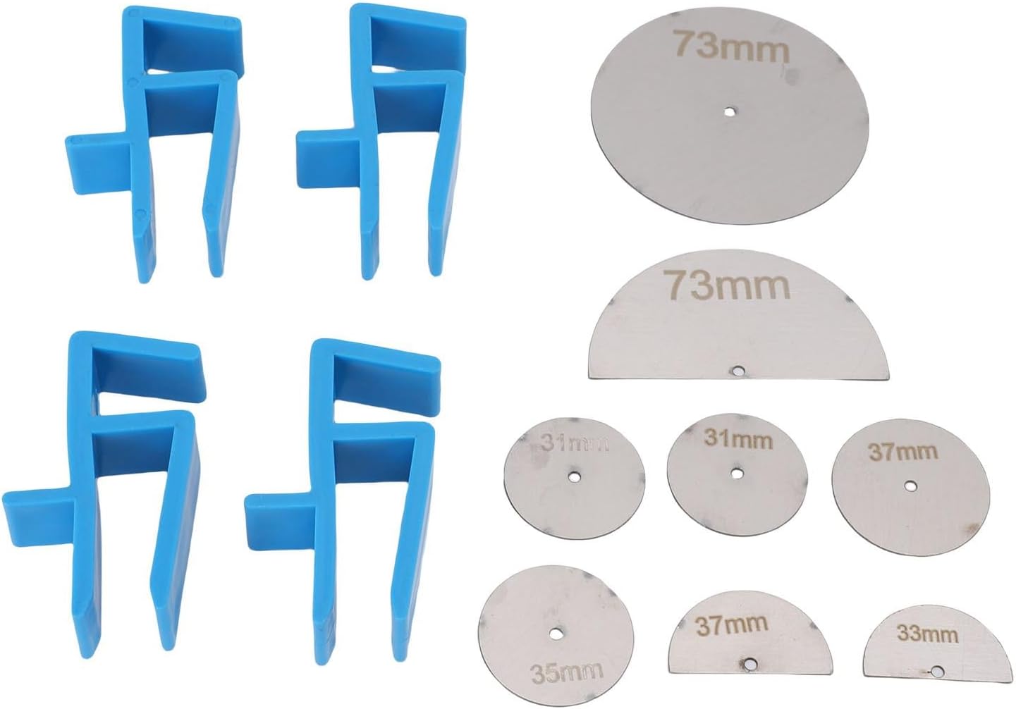 Eujgoov Scribing Jig Set, Woodworking Cabinet Closet Installation Tool with Bevel Opening Design and Upgraded Closing Plate, for 15mm 16mm 17mm 18mm Thick Wooden Boards