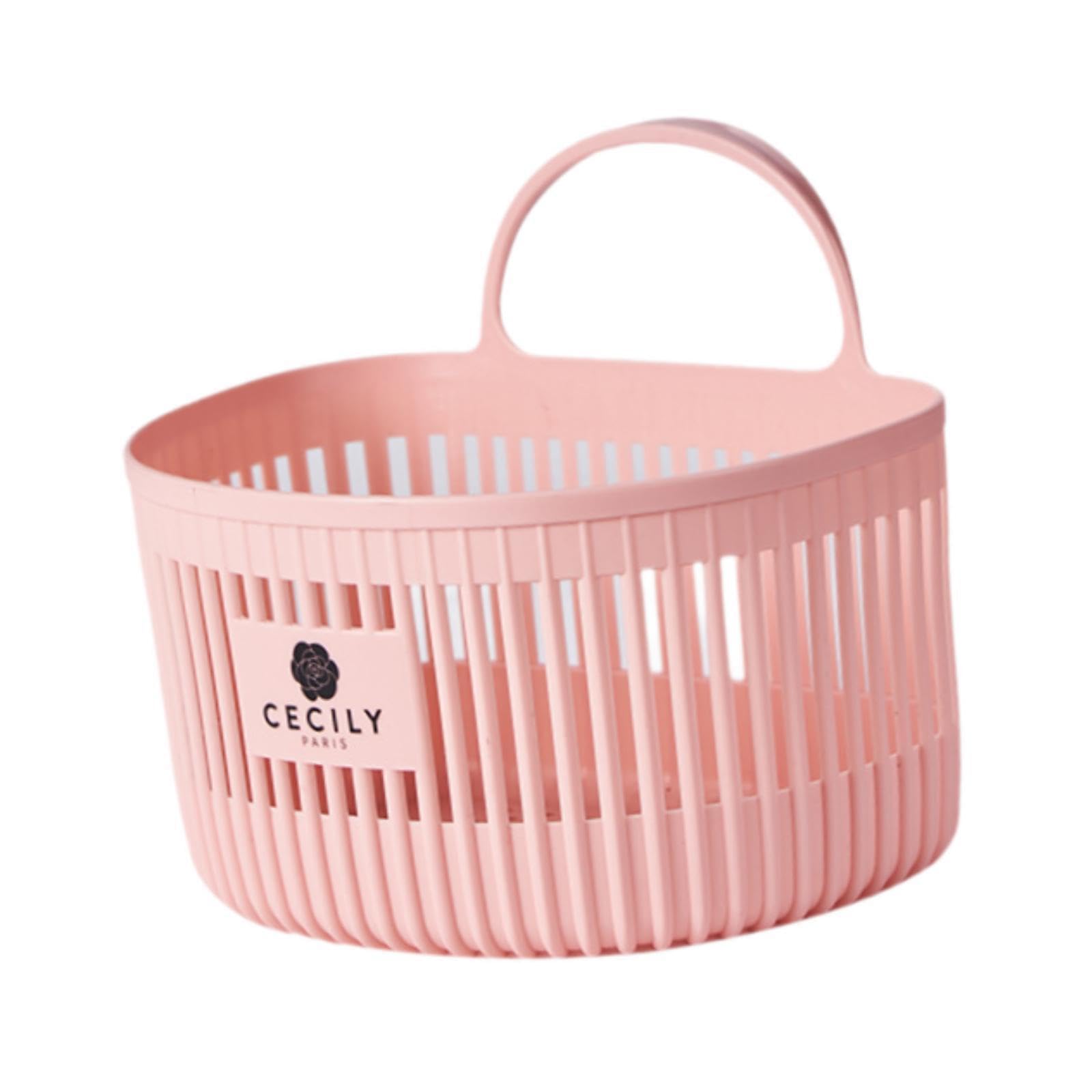 YIXANNX Hanging Storage Basket Wall Mounted Shelves Beautifully , Pink , L