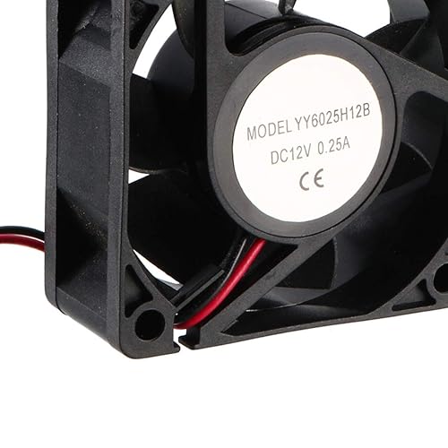Miniatura 6 de uxcell Ventilador de refrigeración de 2.362 in x 2.362 in x 0.984 in 12 V CC de larga vida con rodamientos de bolas dobles para PC