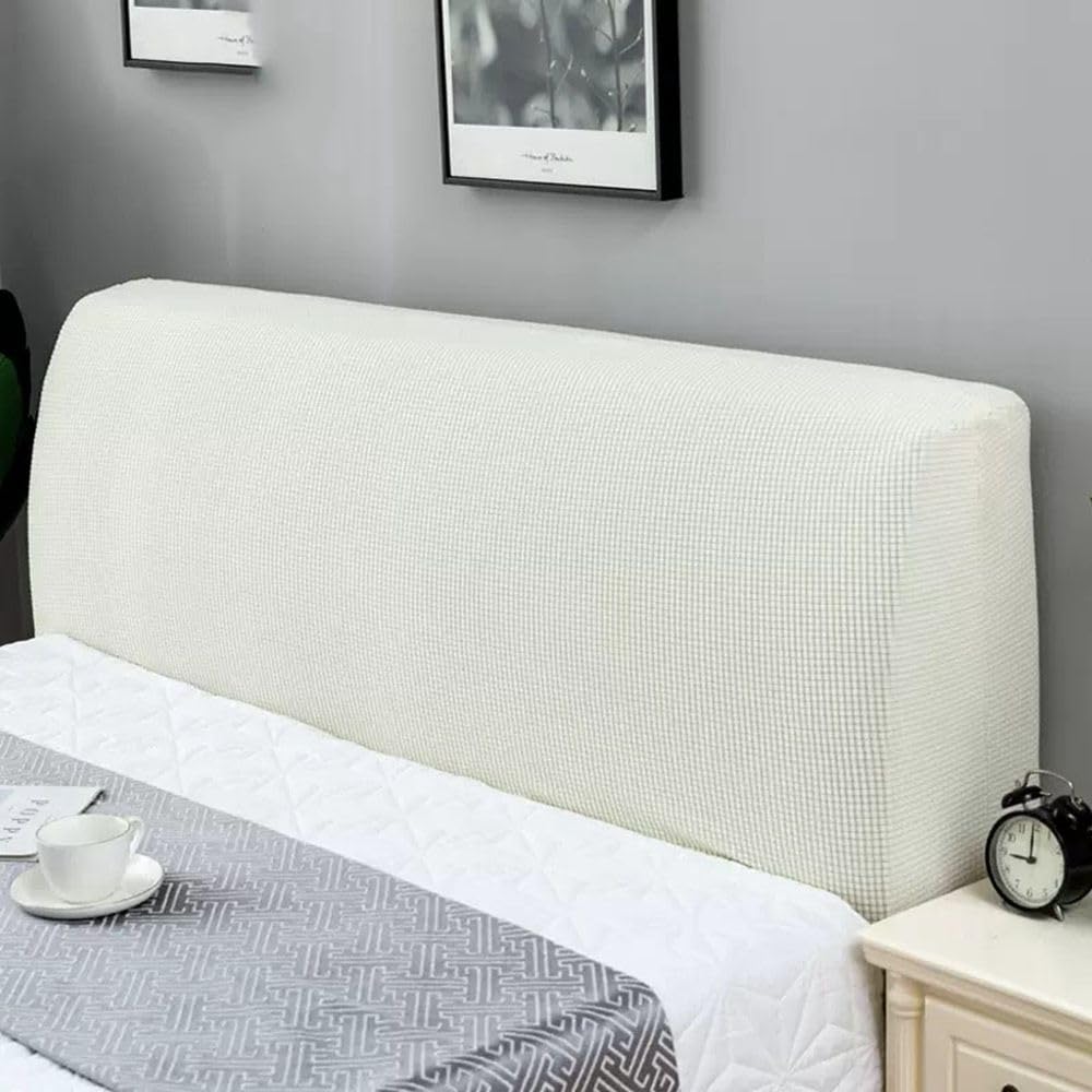 Kopfteilbezug für Bett 180-200cm Bett Kopfteil Bezug Überzug Dehnbare Saubdichte Schutzhülle Staubdichter Bettkopfschutzbezug für Gepolsterte Schlafzimmer Kopftei Hussen Abdeckung Cover