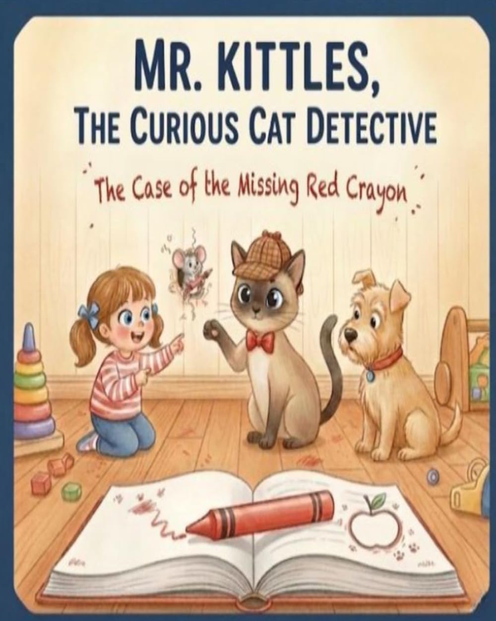 Mr. Kittles, The Curious Cat Detective: The Case of the Missing Red Crayon