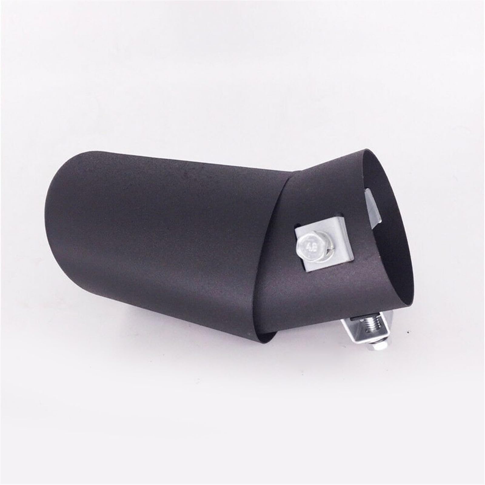 Tubo de escape del coche Tubo de para escape coche, silenciador curvo acero inoxidable 62mm, punta trasera, negro para mate, reacondicionamiento, codo conexión