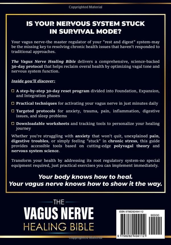 The Vagus Nerve Healing Bible: Complete 30-Day Reset Program with Proven Exercises for Anxiety, Trauma, Inflammation, Pain, Digestive Health and Sleep Problems Relief through Nervous System Regulation - Image 2