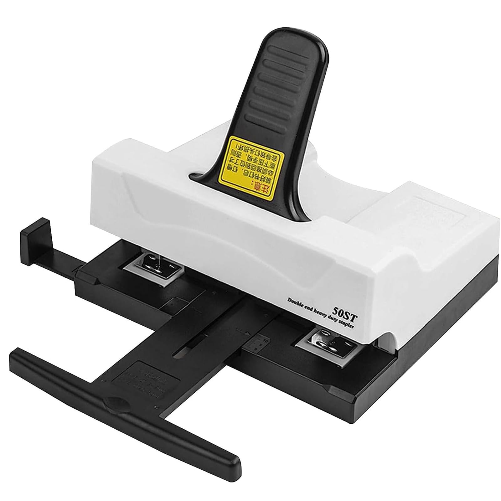 Adtzpc Double-hole Stapler, Double-Hole Double-Nail Standard Stapler, Maximum Penetrate 50 Pages At a Time & Paper Entry Depth 2-15mm Adjustment, Labor-saving Sutible for Office Home