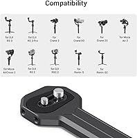 Vista 3 de SmallRig Mango lateral de aluminio para DJI Ronin-S/SC/RS 2/RSC 2/RS 3/RS 3 Pro/RS 3 Mini/RS 4/RS 4 Pro y para ZHIYUN Crane 2S/2/V2 y para MOZA Air