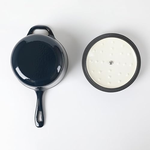 Miniatura 4 de HAWOK Mini cacerola de hierro fundido esmaltado Nvay azul