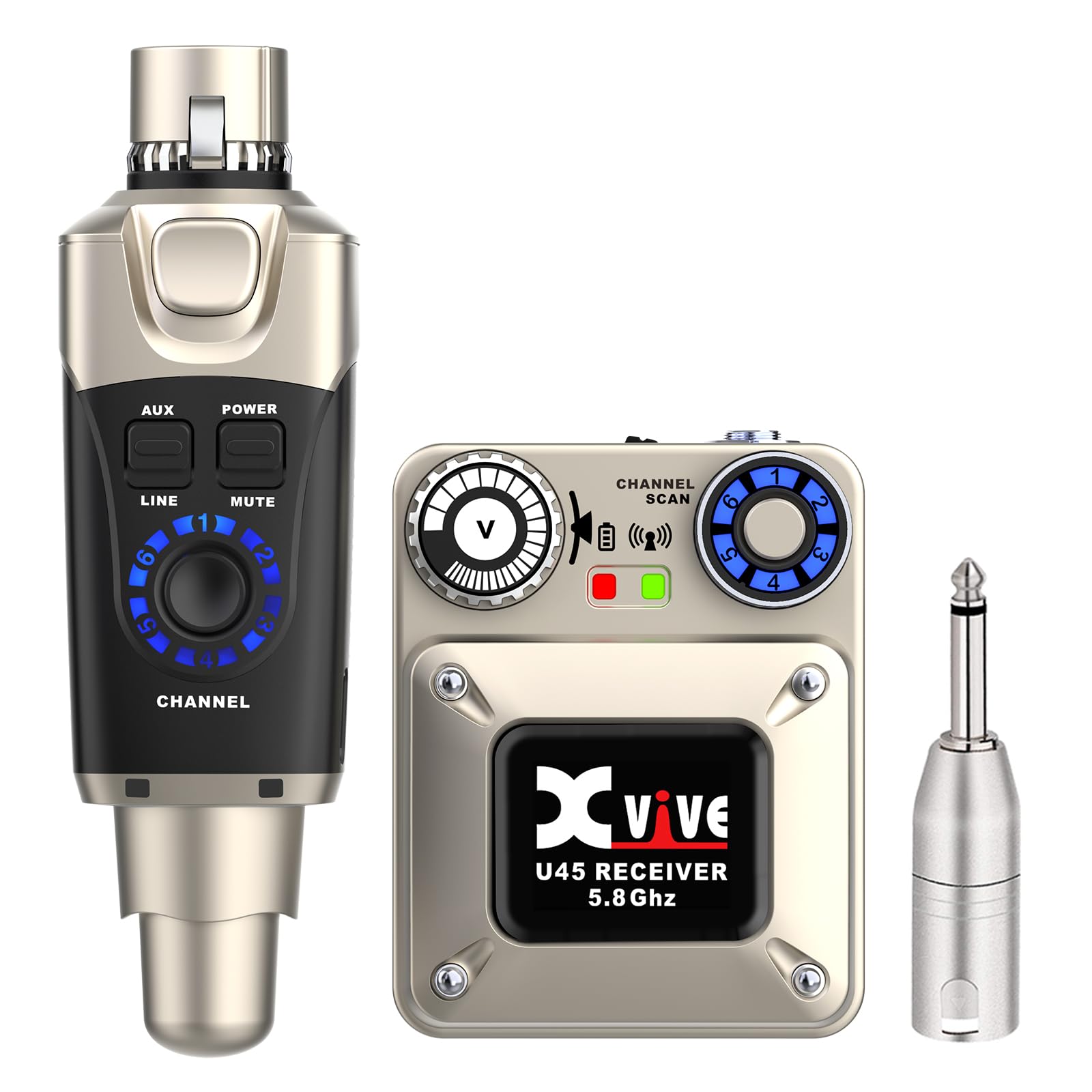 Amazon.co.jp: Xvive U45ワイヤレスインイヤーモニターシステム - 5.8