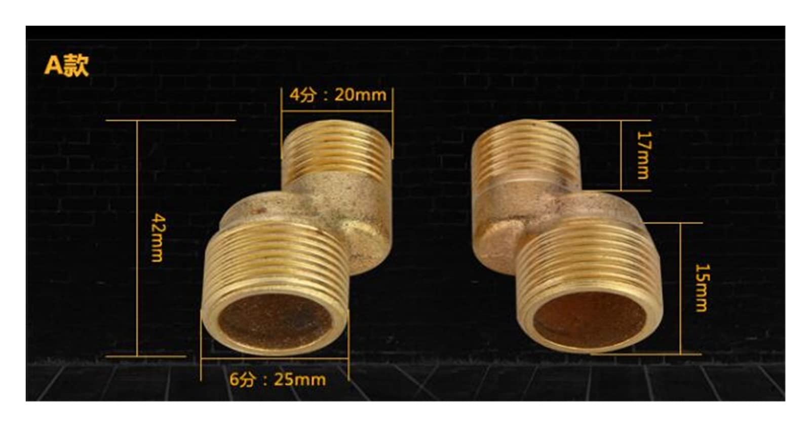 Raccord excentrique en cuivre pur pour mitigeur de douche robuste style A