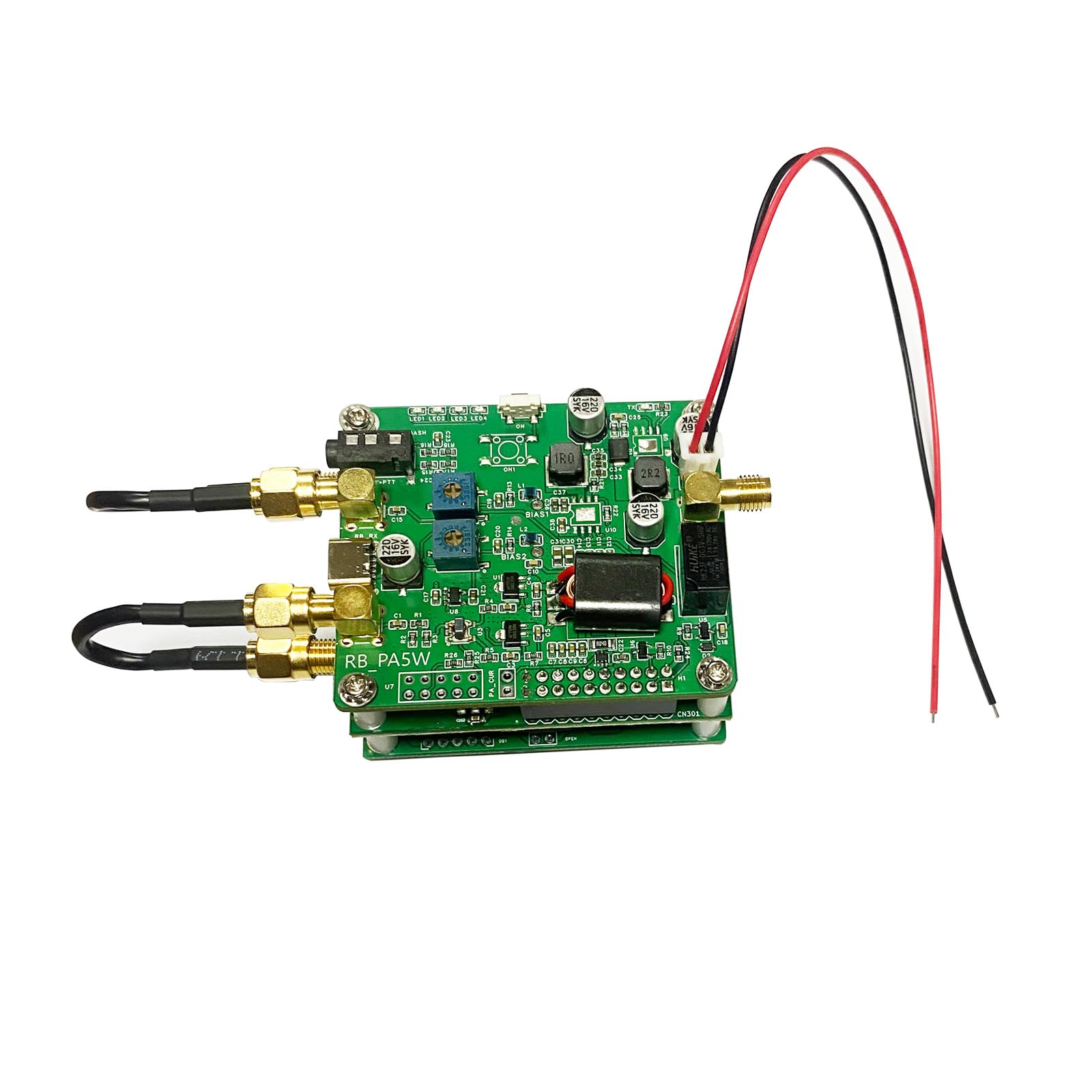 AURSINC Piastra preamplificatore Radioberry, amplificatore di potenza HF 1,5W-3W uscita 10W-100W