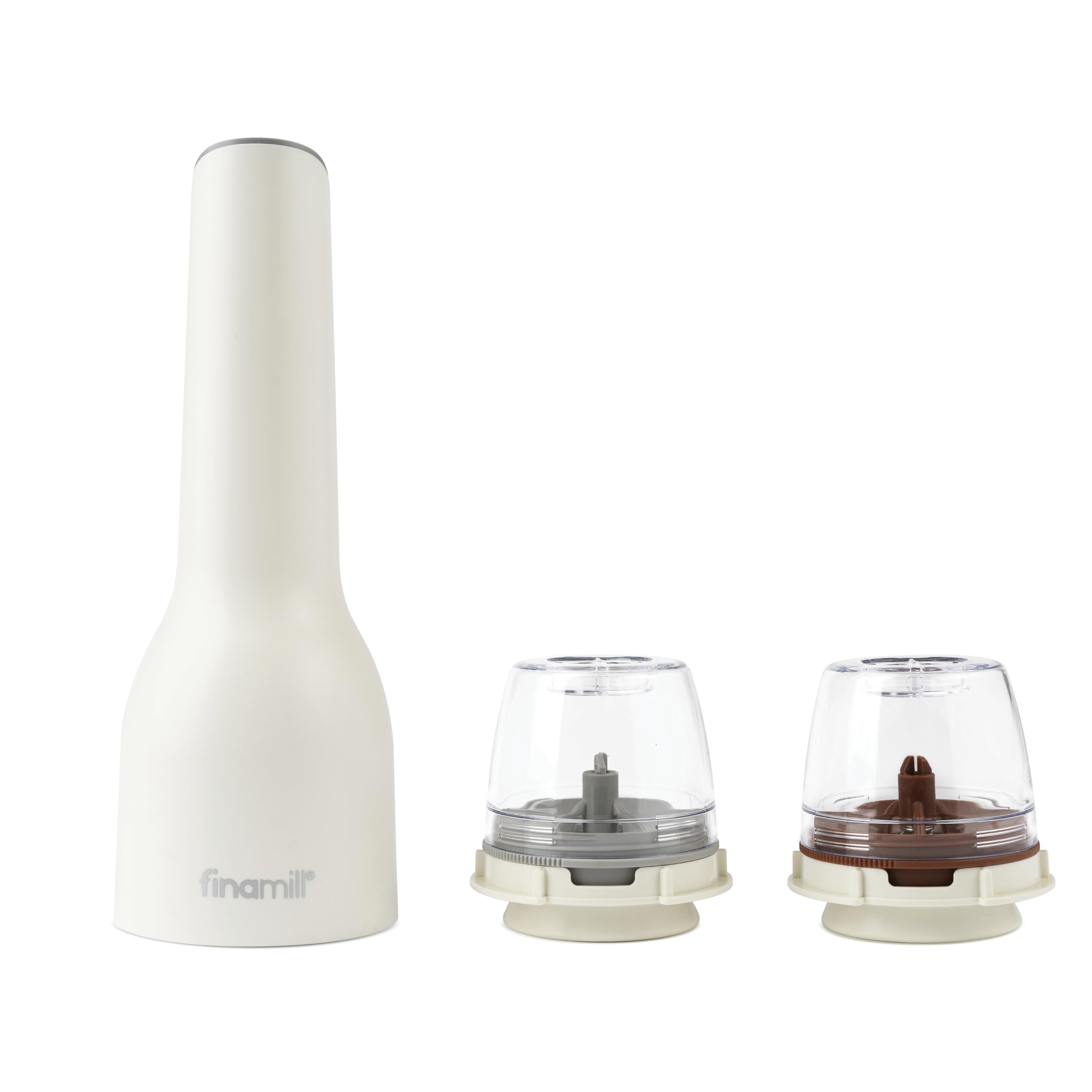 FinaMill GP813437-111SOC USB Gewürzmühlen-Set, Kunststoff, Soft Cream