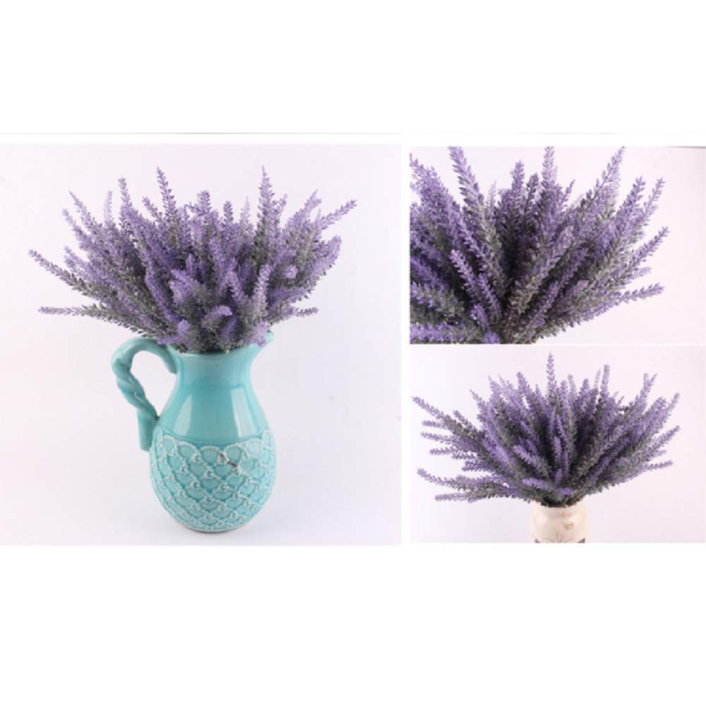 Fleurs Artificielles Romantique Provence Décoration Fleur De Lavande Soie Grain Simulation Décorative De Plantes Aquatiques 1