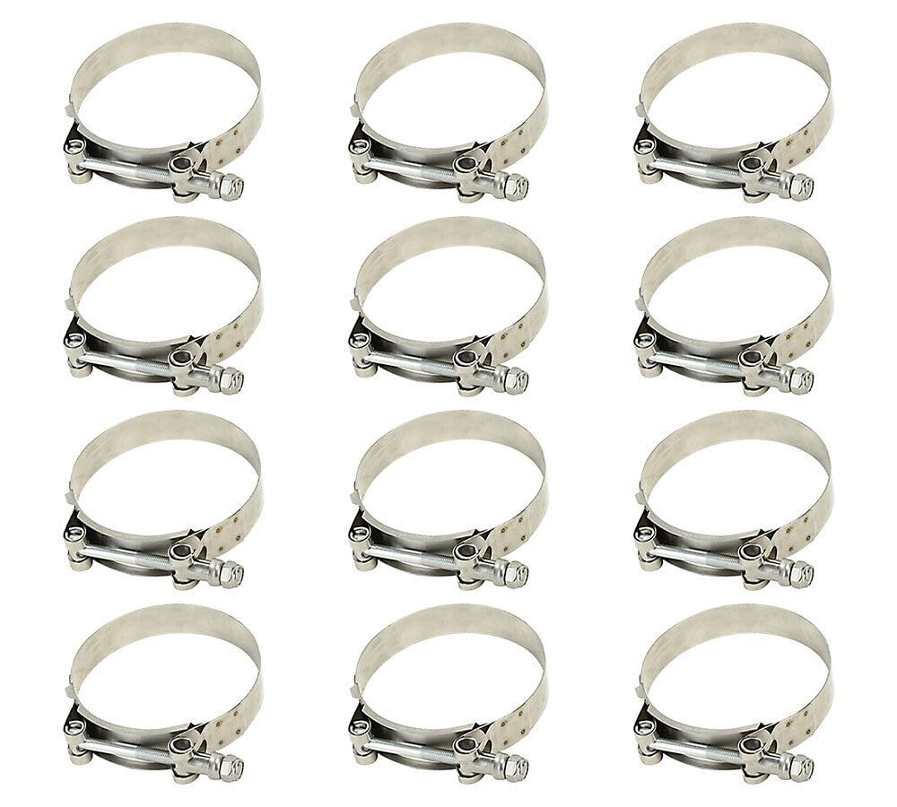 TM USWWAGOODS Replacement for/Fits (12 Pack) T-Bolt Clamp Replaces OEM: TL M01 B06 72