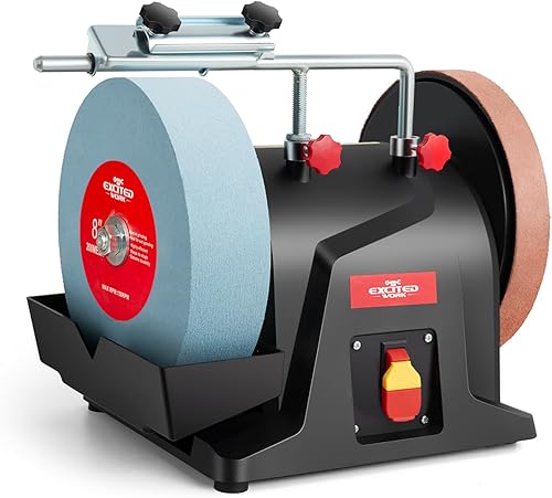 Sistema de afilado húmedoseco refrigerado por agua de 8 pulgadas de dos direcciones 120RPM para cuchillos domésticos y herramientas de carpintería