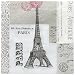 Paperproducts Design 5x5 Paris Cocktail/Beverage Paper Napkins - 6903