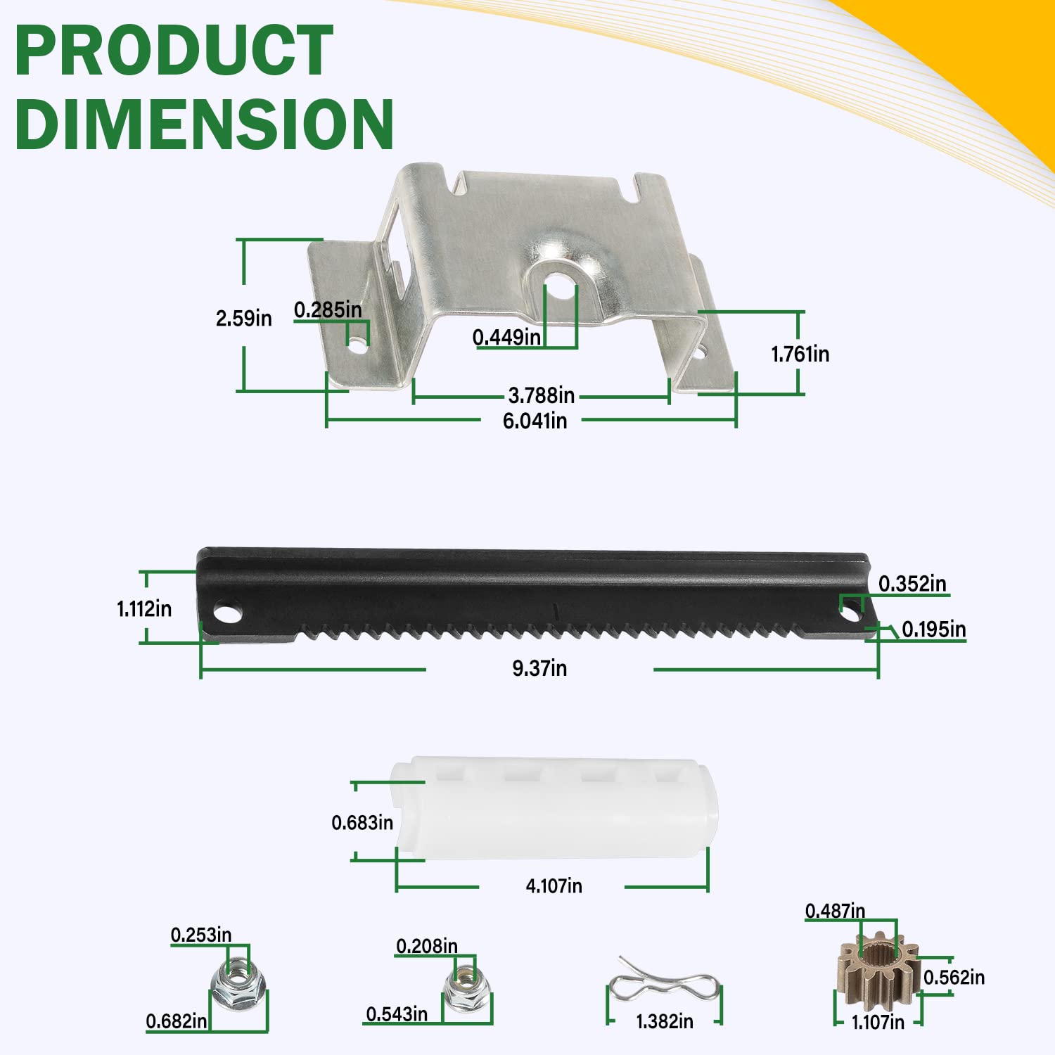 753-11064B CR12 Kit de direction pour cub Cadet CC30 CC30H CC30E Hydro Mini Riders/MTD Columbia CR30/Craftsman R1000 Tracteur tondeuse à gazon