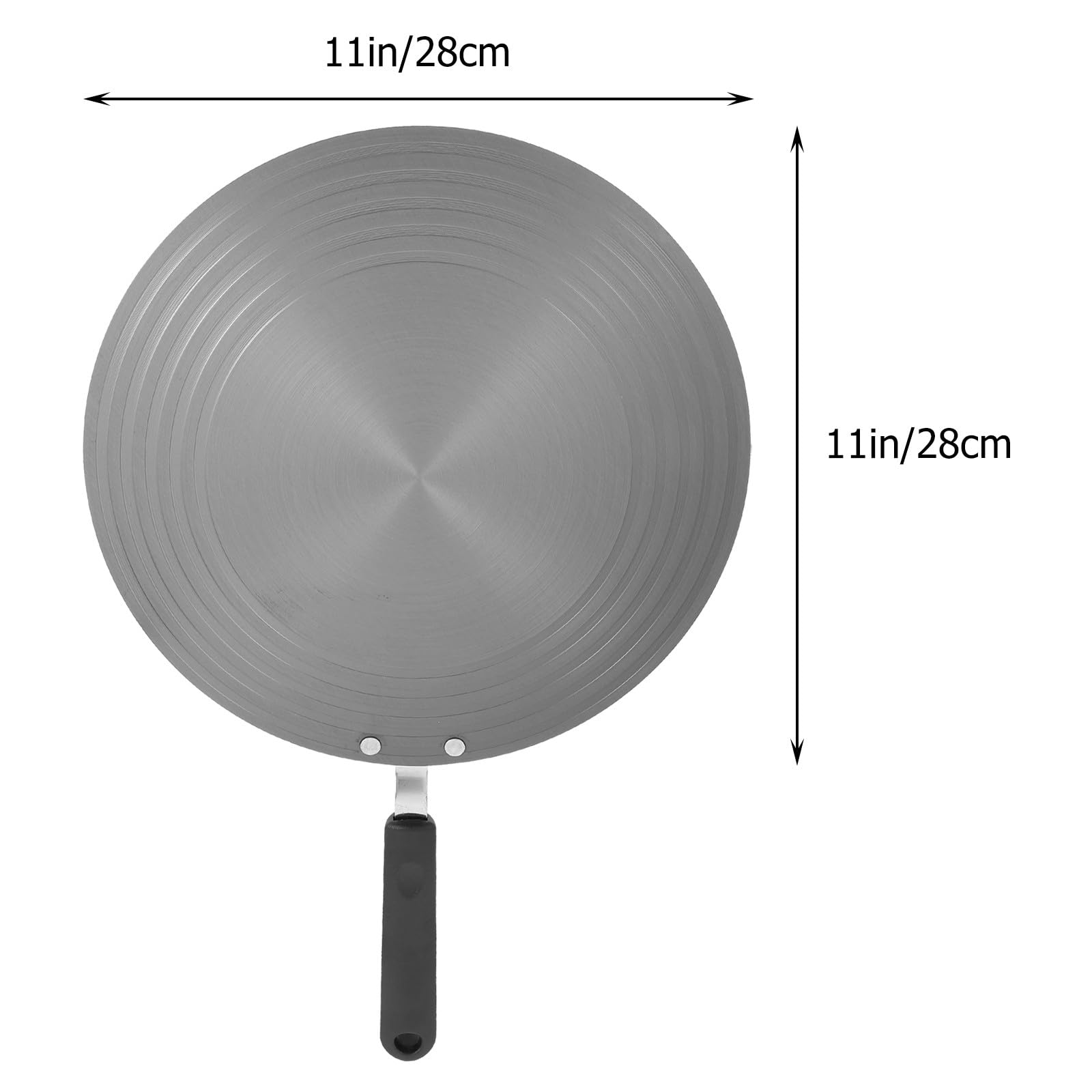 GARVALON Placa Difusora de Calor Mango Antideslizante para Descongelar y Cocinar Estufas de Gas Inducción Compatible con Ollas de Inoxidable