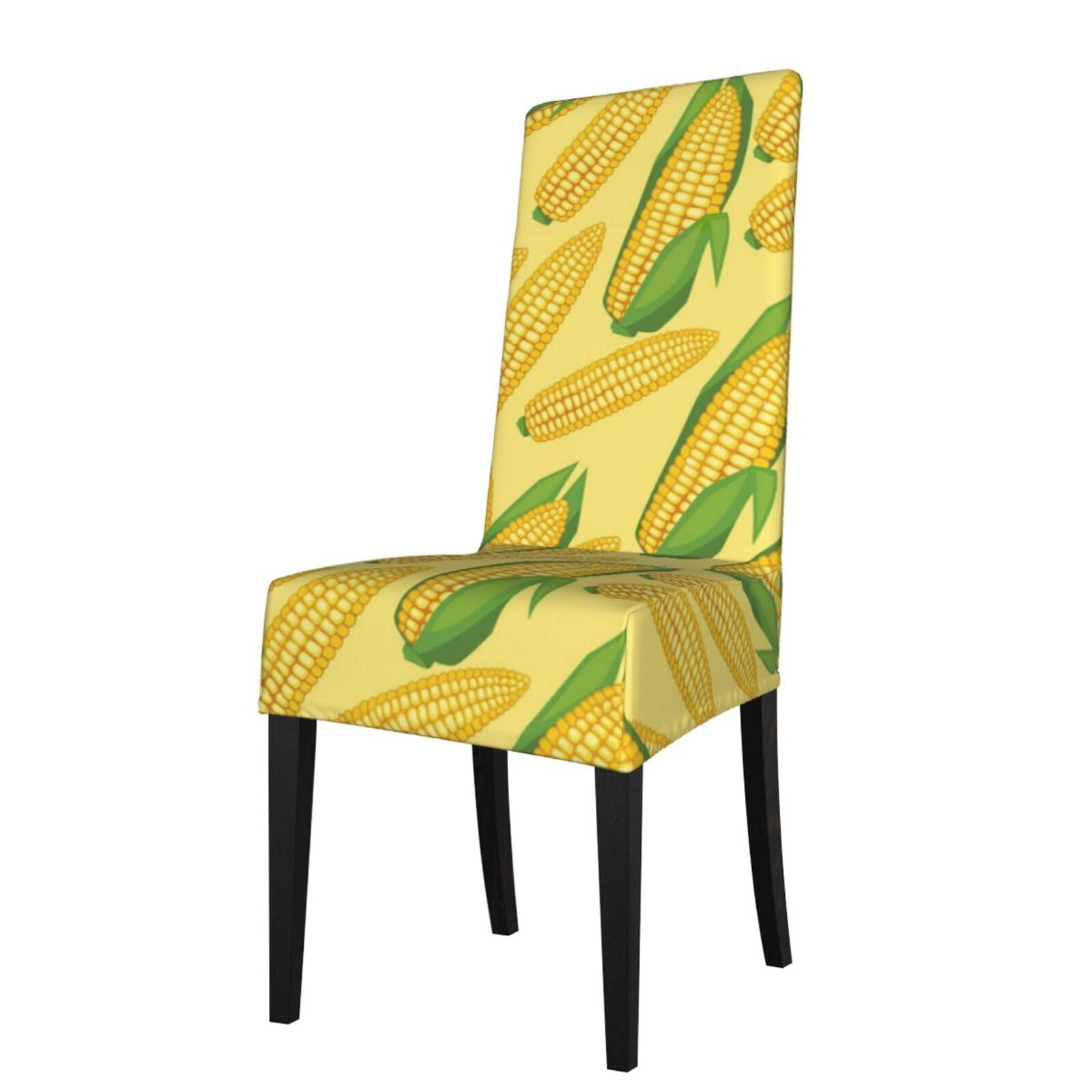 LKYMOH Fresh Ripe Corn Cobs, Chair Covers Stretch Chair Slipcovers for Dining Room, for Party Pet Protection Universal Fit Soft Polyester