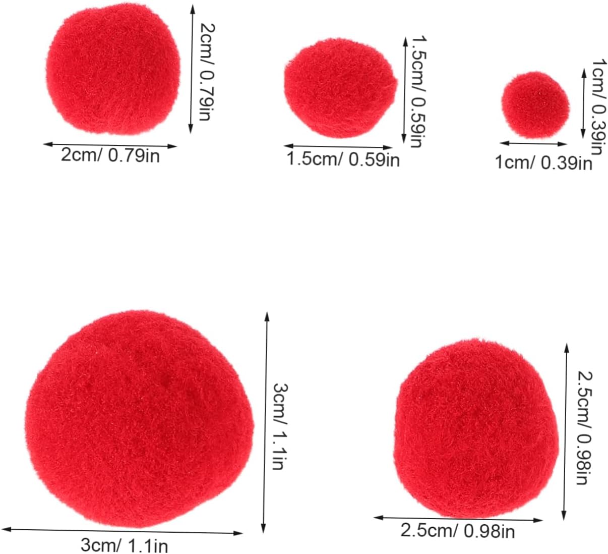 KALLORY 500pcs Craft Pom Poms Set Assorted for DIY Projects Party Decorations School Activities Soft Fluffy Balls for Creative Arts and Crafts