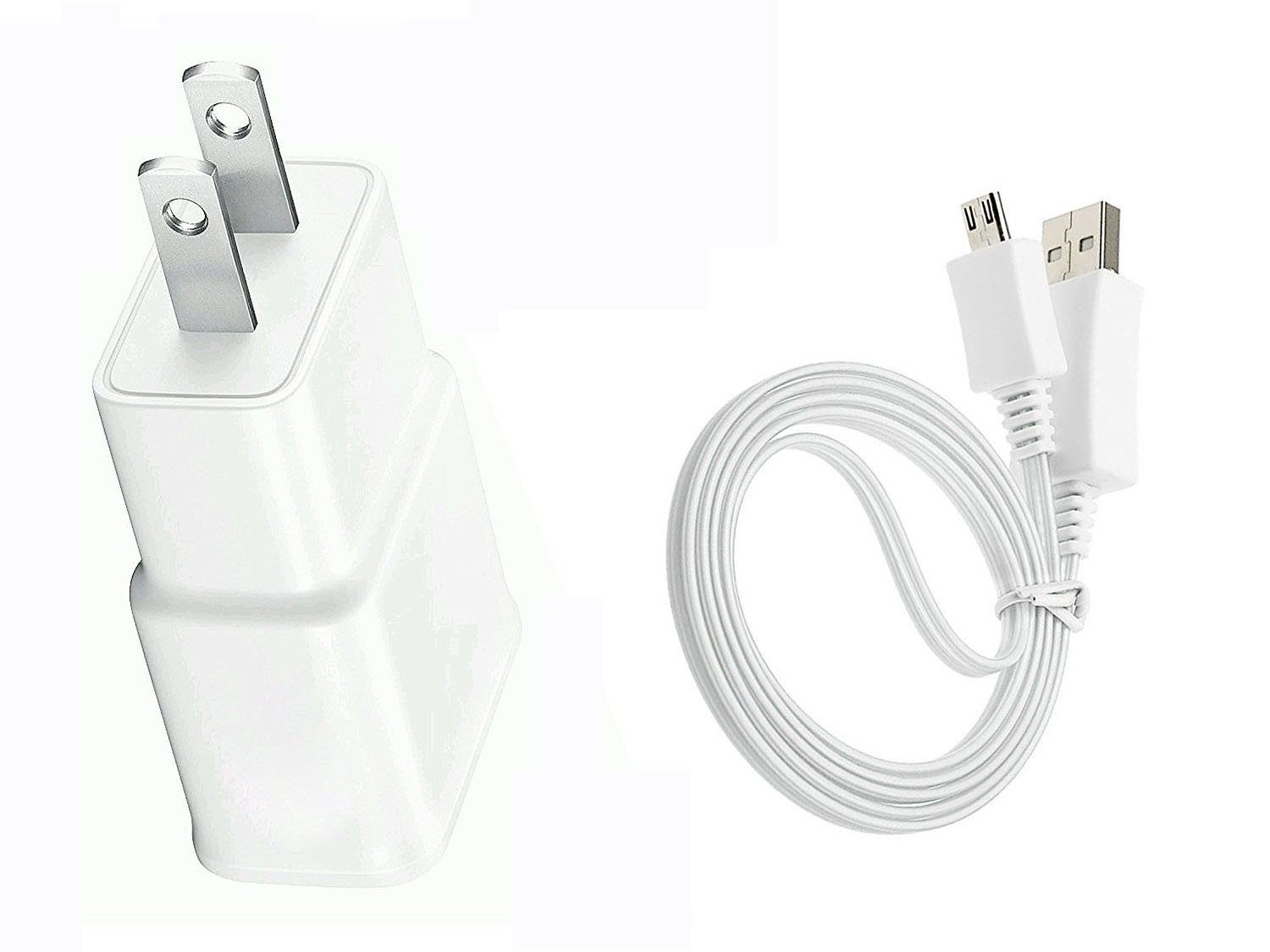 3FT USB AC DC Adapter+Power Charger Cord Cable for Samsung Galaxy Tab 3 4 7.0 8.0 10.1 Tablet White