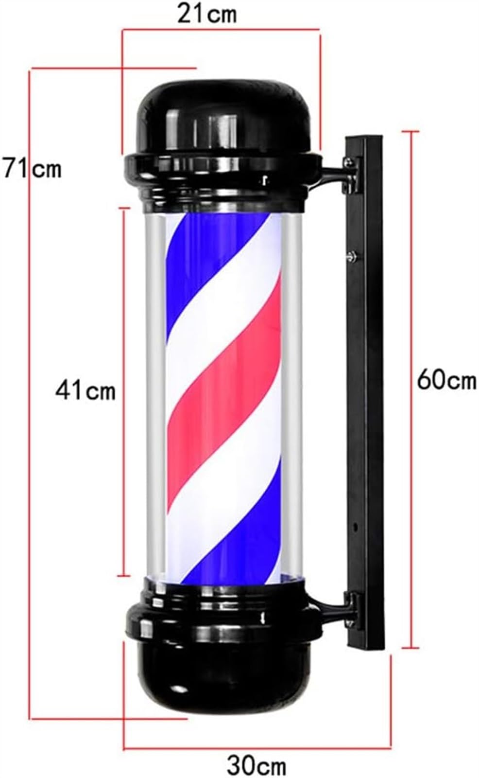 バーバーポール 赤・白・青ストライプ Amazon.co.jp: サインポール バーバーポール 回転照明赤白青 LED
