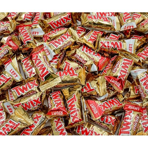 ASSORTIT X Twix Fun Size Miniatures Chocolate Caramel Cookie Bars Individually Wrapped Candies Bulk 1.5 Lbs, 35+ Pcs Perfect for Trick Or Treat, Parties, Pinata Fillers (24-Oz)