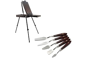 CONDA 70” French Style Easel with 5-Piece Palette Knife Set: The Epitome of Artistry