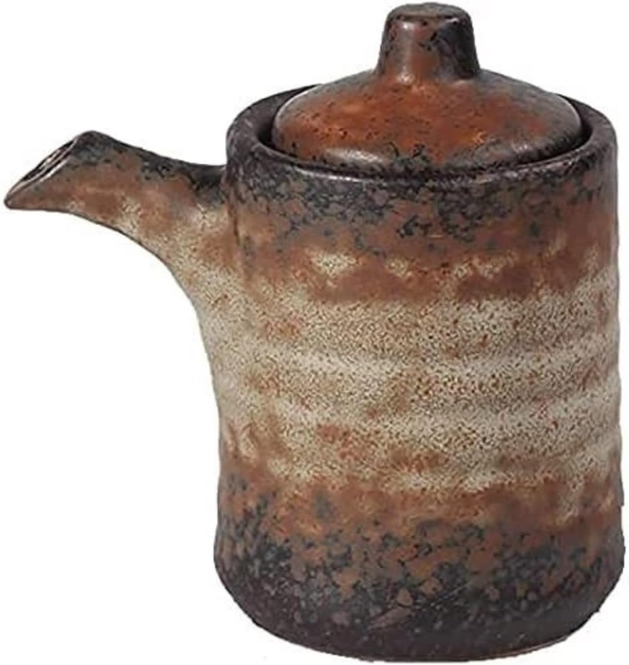 Oil and Vinegar Dispenser Vinegar Bottle 170ml,Traditional Japanese-Style Cruet Condiment Kitchen Liquid Bottle with Cap Dust Proof Cooking(Brown)