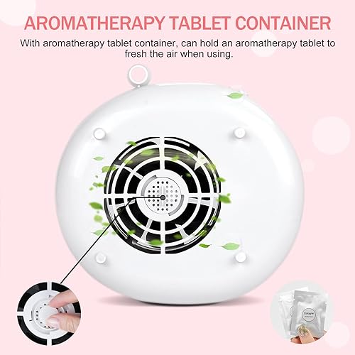 Miniatura 3 de SAVILAND Colector de polvo de uñas, máquina de aromaterapia 2 en 1 y colector de polvo de 60 W para máquina de uñas, eliminación de esmalte de gel,