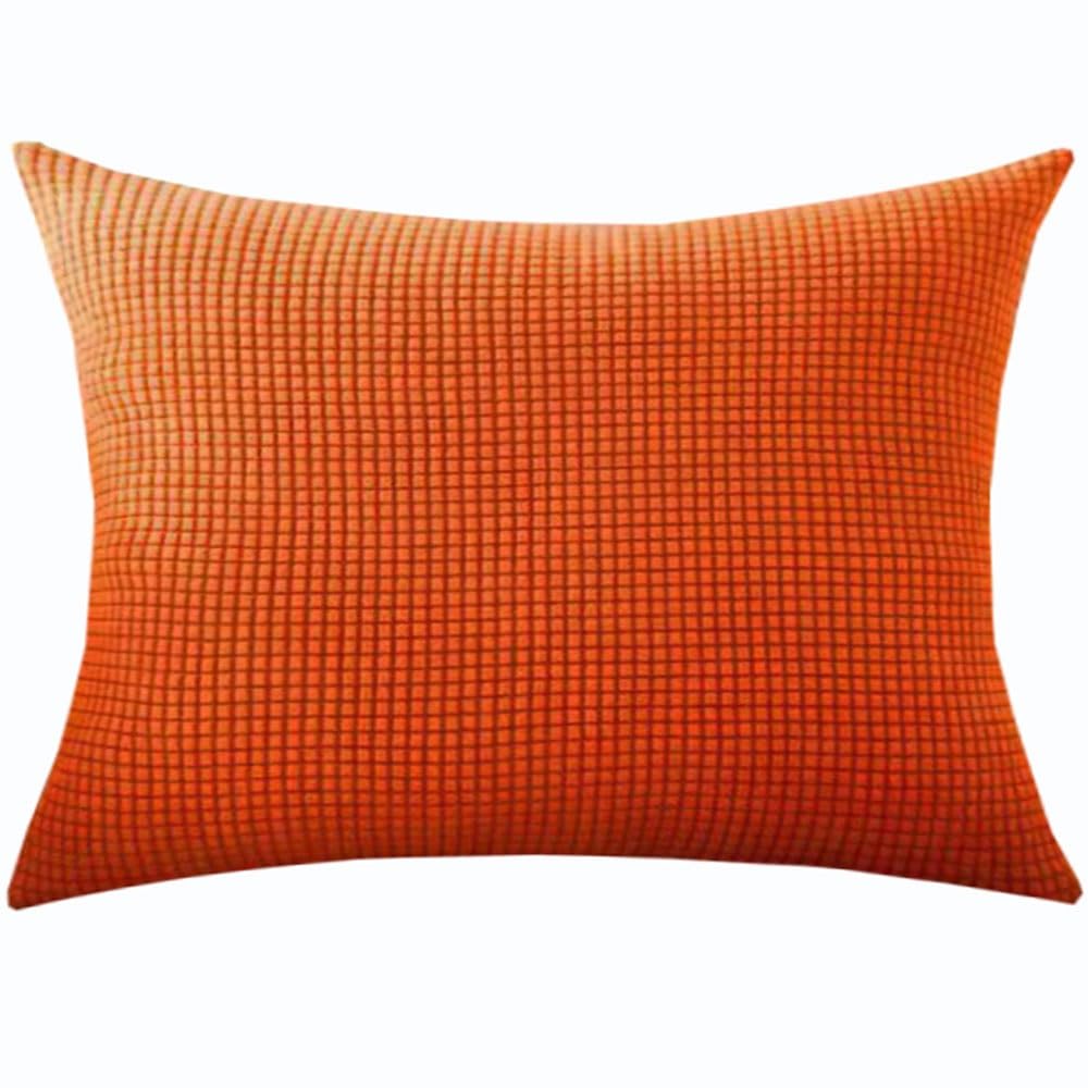 Swj-Swjssb Orange Super King Size Pillow Cases,Square Extra Large Cushion Covers 90X90,70X70,80X80 Cm Soft Stretch Pillow Cover With Invisible Zipper Decorative Pillowcases For Sofa Couch(,40X60 Cm (1Pc))