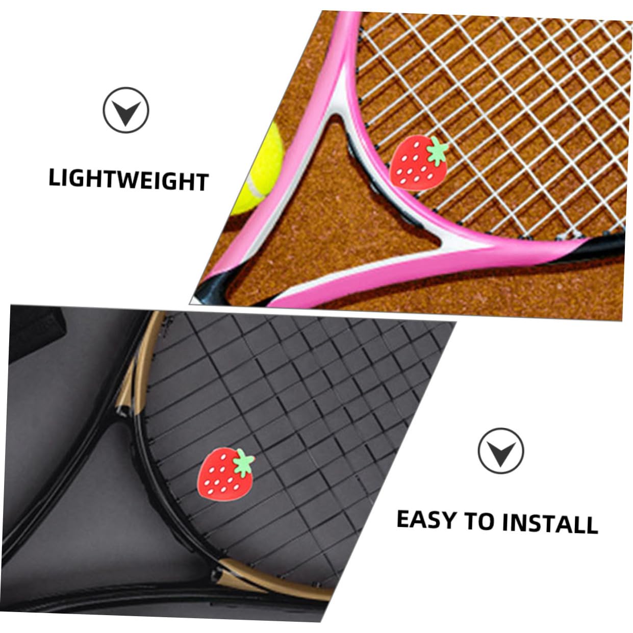 Toddmomy Ammortizzatori Tennis Silicone Assorbitori per Tennis Design E Comfort per Braccio Accessorio per Giocatori età 8 * 3