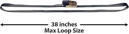 Miniatura 3 de PowerTye MFG - Correas de trinquete sin fin, sin ganchos, correas de amarre prémium para motocicleta, kayak, camión y remolque con diseño de bucle