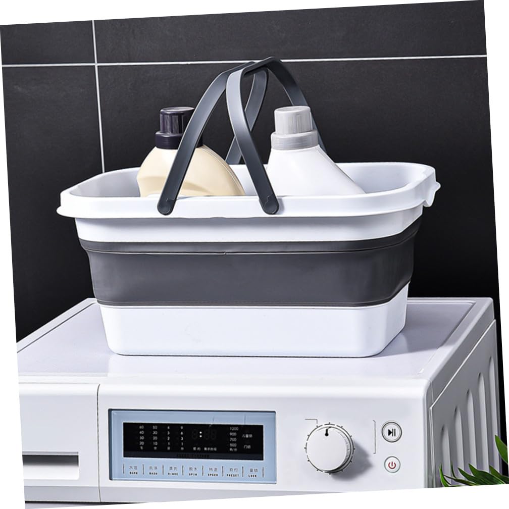 Secchio Pieghevole in Plastica per Mop Manico Ergonomico Resistente e Secchio Multiuso per Pulizia Pavimenti Pesca e Campeggio Facile da Trasportare e Conservare