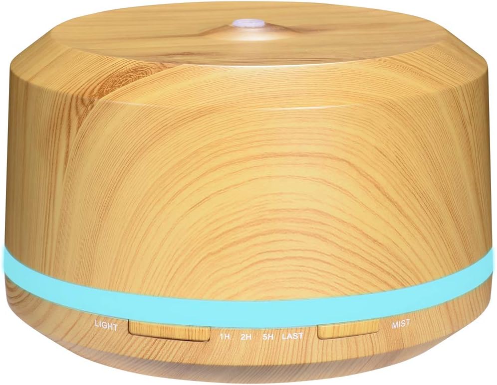 450ML Wood Grain Essential Oil Diffusers Aromatherapy Cool Mist Humidifer