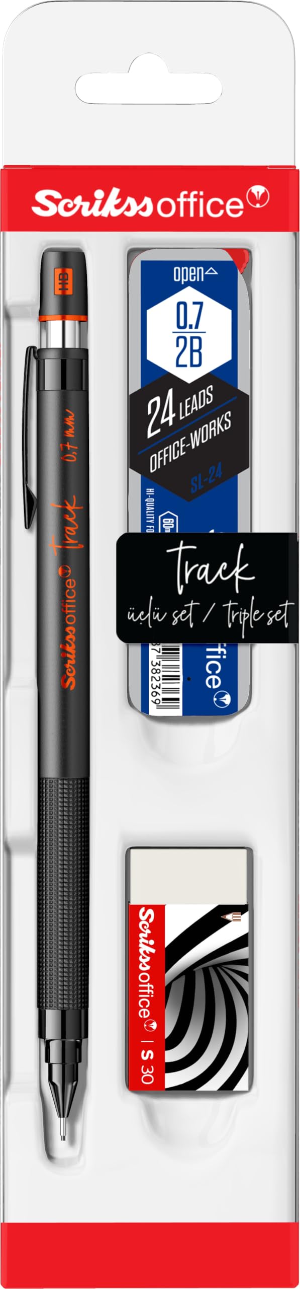Scrikss Office Track 3'Lü Set 0. 7 mm Turuncu
