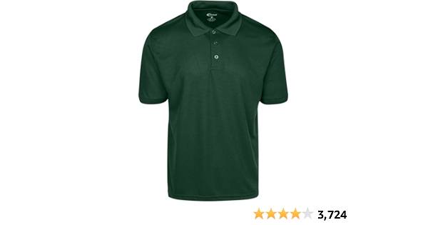 hunter green dri fit polo