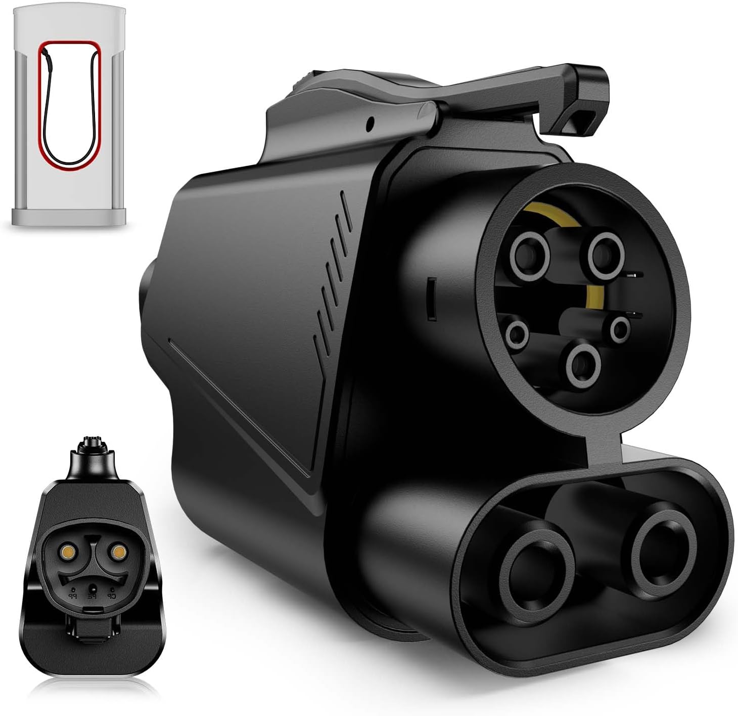 Upgraded NACS to CCS Adapter -500 Amps 1000V DC Fast Charge Adapter, Tesla Supercharger to CCS1 EV Adapter Compatible with Tesla Superchargers [Check with Your Automaker for Compatibility]