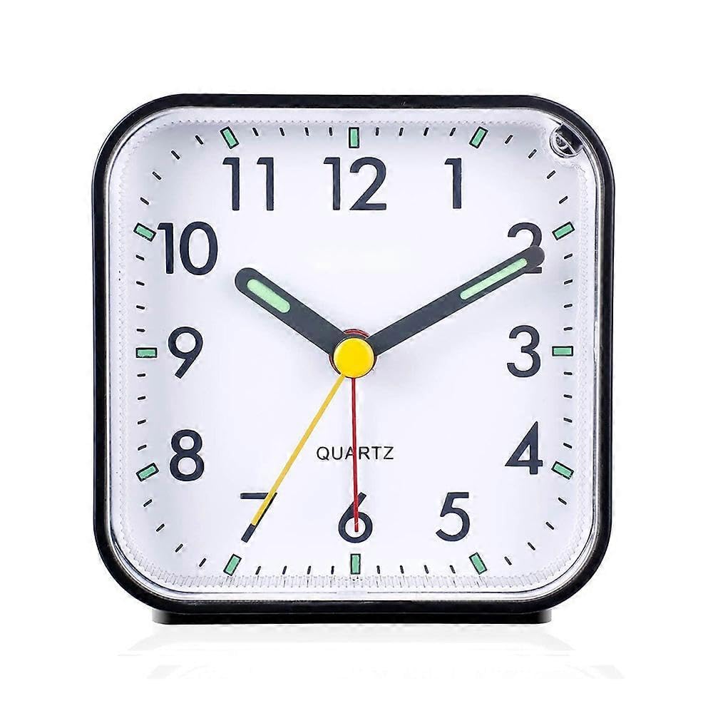 JOYHAPPST Sunrain Silent Analog Alarm Clock Non Ticking, Gentle Wake, Beep Sounds, Increasing Volume, Batter-972