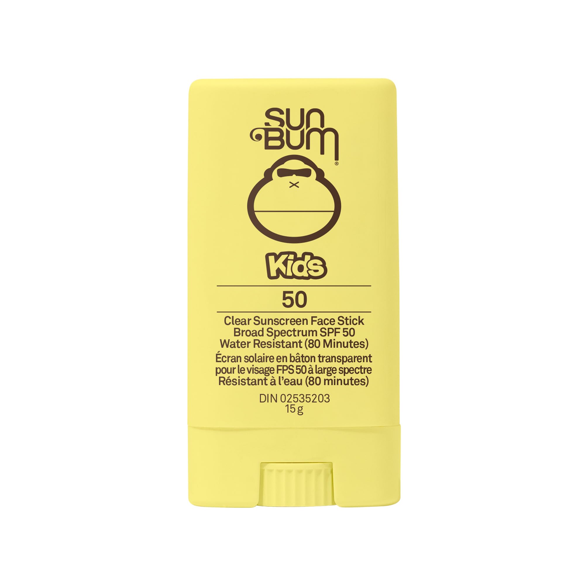Sun Bum Kids SPF 50 Sunscreen Face Stick - Broad Spectrum UVA/UVB Protection - Vegan & Oxybenzone/Octinoxate Free - 13g