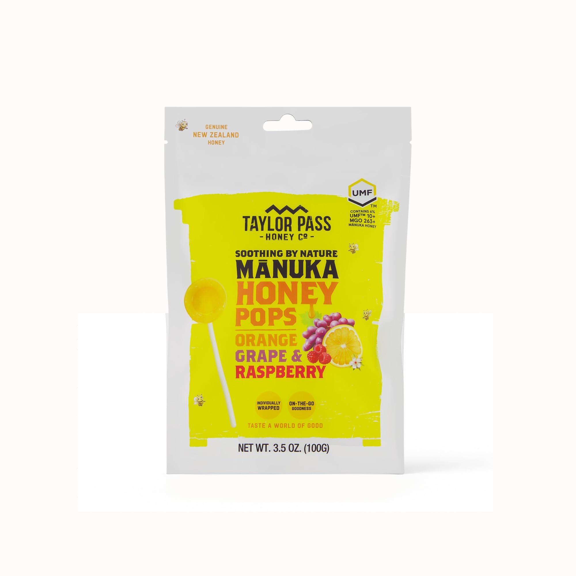 Amazon.com: Taylor Pass Honey Co Mānuka Honey Pops UMF™ 10+, 13 Ct