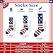 ZUOIUP 2 Pairs 4th of July Socks for Kids, Toddler, Girls and Boys, American Flag Knee High Kid Soccer Socks, Blue, Red and White Color Design(1-3 Years)