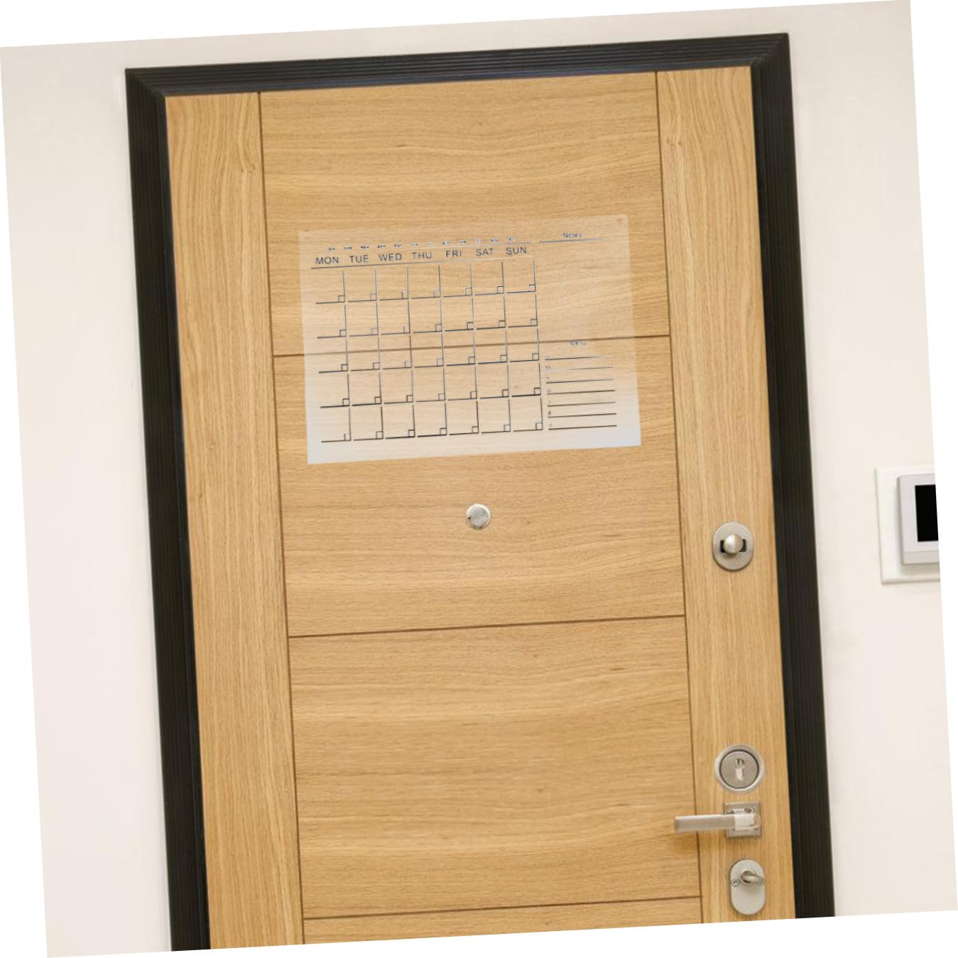 1Set Settimanale Acrilico Cancellabile con Accessori Bacheca per Messaggi Planner Mensile Chic