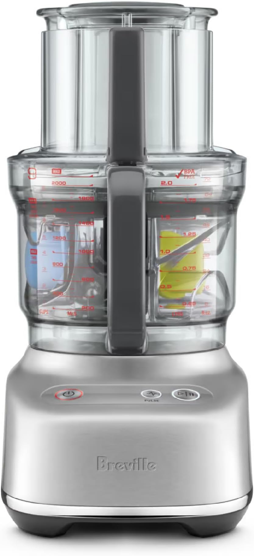 BFP610 Sous Chef 9 Cup Food Processor, Small, Brushed Stainless Steel