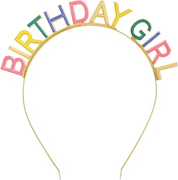 Happy Birthday Crown Rainbow Birthday Girl Headband Birthday Headpiece Birthday Crown Gift Party Decorations for Women Girls