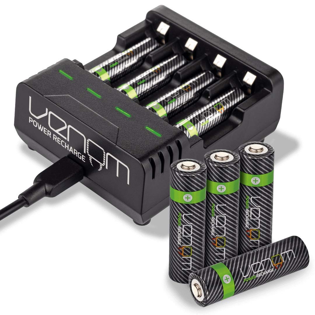 Venom Power 8-Wege-Ladestation Plus 8 X 2.100 MAh AA Und 8 X