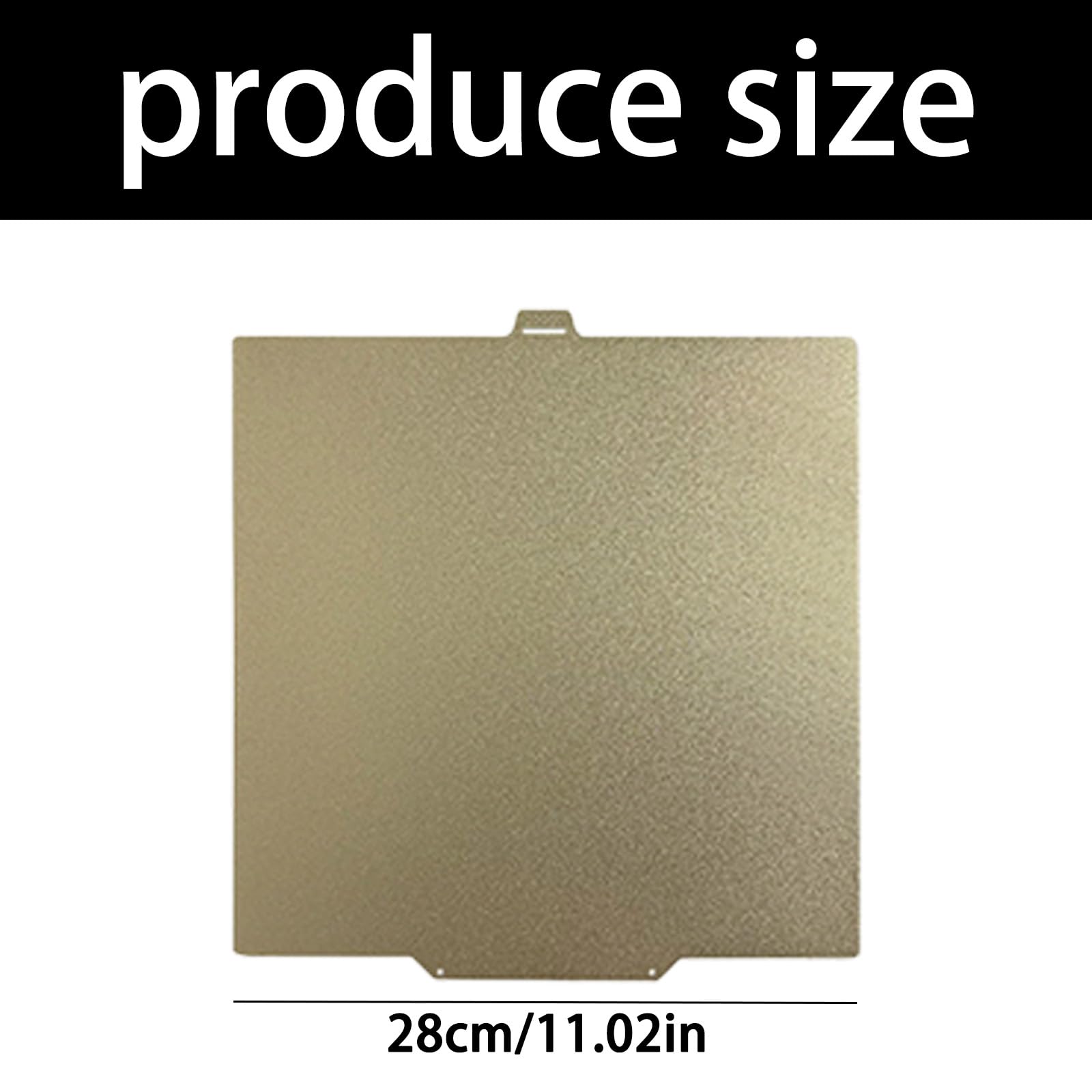 Polyetherimidbeschichtete Bauplatte für 3D-Drucker, Anti-Verziehen, hervorragende Haftung, 280 x 280 mm, Federstahlblech