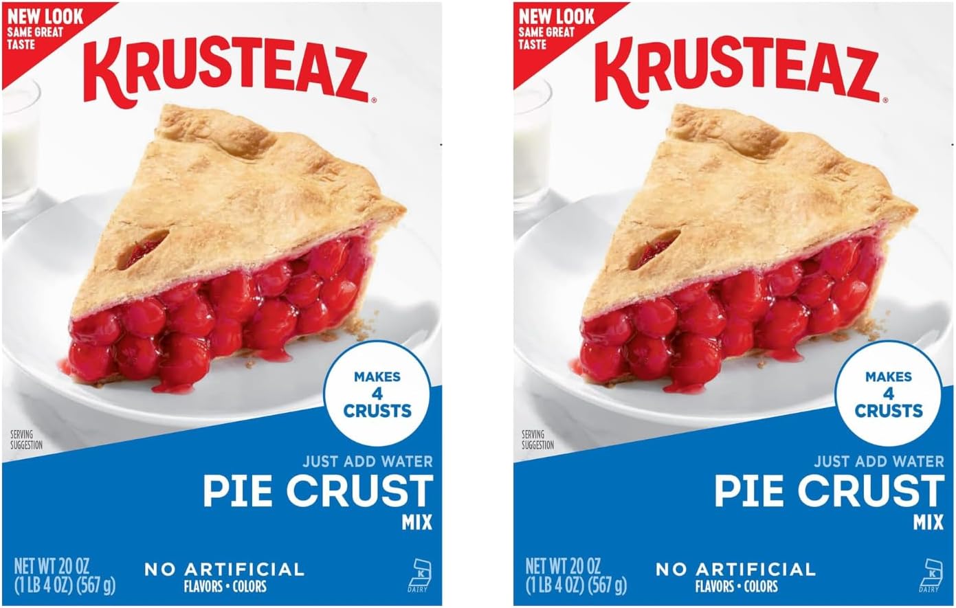 Krusteaz Traditional Light and Flaky Pie Crust Mix, 20 OZ. (Pack of 2)