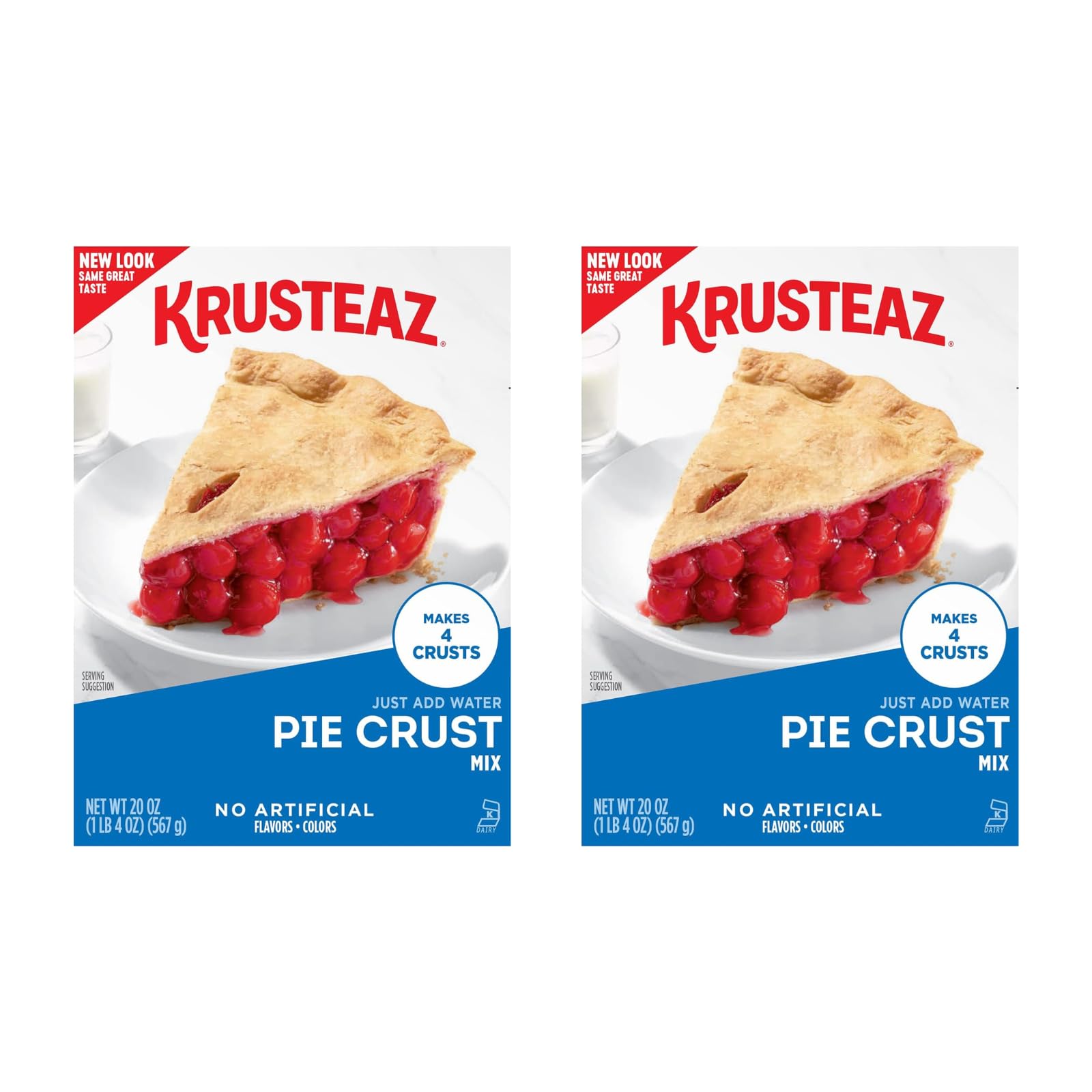 Krusteaz Traditional Light and Flaky Pie Crust Mix, 20 OZ. (Pack of 2)