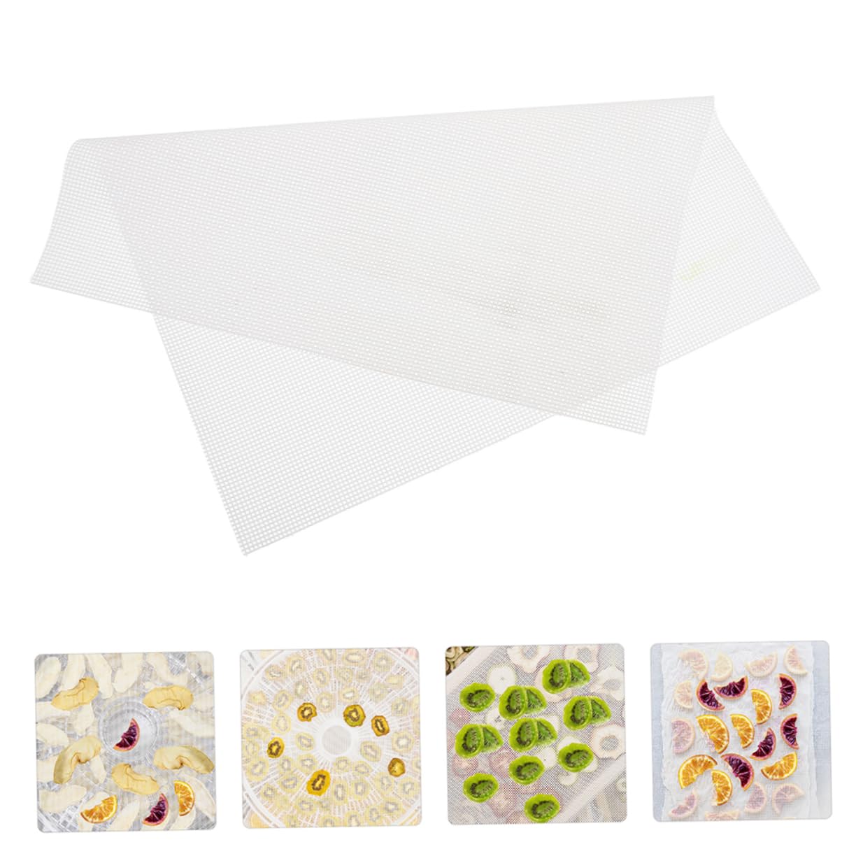 Láminas Deshidratadoras de Malla de Silicona 12 Piezas en Color Claro